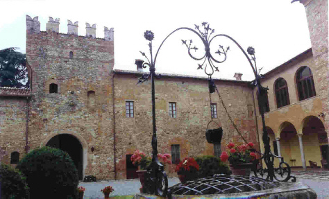 The castle of Castelnovo Val Tidone